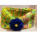 TYD-1215 : Multicolor Headband or Ear Warmer with Flower at HatsForDogs.com