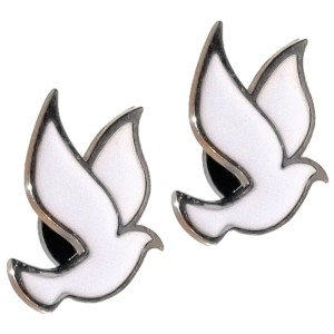 RTD-29762 : 2-Piece White Dove Pin Set - Christian Faith & Universal Peace Jewelry at HatsForDogs.com RTD-29762 : 2-Piece White Dove Pin Set - Christian Faith & Universal Peace Jewelry at HatsForDogs.com