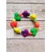 TYD-1165 : Girls Neon Heart Chunky Bead Bracelet at HatsForDogs.com