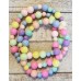 TYD-1163 : Candy-Colored Round Bead Necklace at HatsForDogs.com