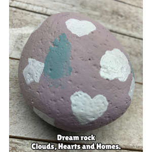 JTD-1007 : Pastel Dream Painted Rock at HatsForDogs.com
