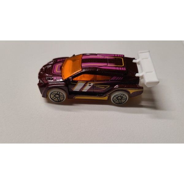 Hot Wheels Loop Coupe Purple Glow in the Dark Wheels 2012 Diecast Loose