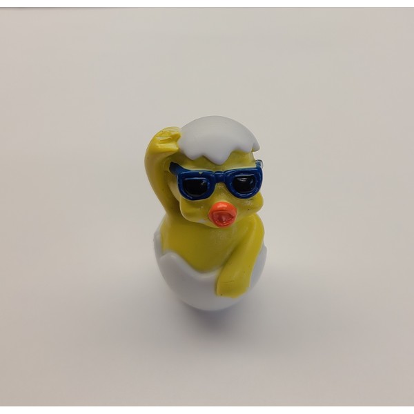 Vintage 2001 Topps Yellow Easter Duckling in Egg with Sunglasses Figure Vintage 2001 Topps Yellow Easter Duckling in Egg with Sunglasses Figure