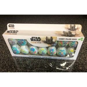 RDD-1007 : Star Wars Mandalorian Box of 14 Printed Candy Filled Eggs Easter 2022 Collectable at HatsForDogs.com