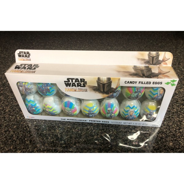 Star Wars The Mandalorian Pack of 14 Candy Filled Easter Eggs 2022 Collectable