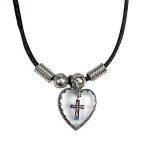 Plastic Cross Hologram Necklace