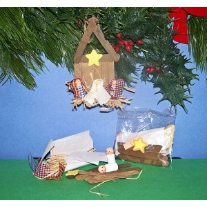RTD-1253 : Wooden Nativity Christmas Ornament Craft Kit at HatsForDogs.com
