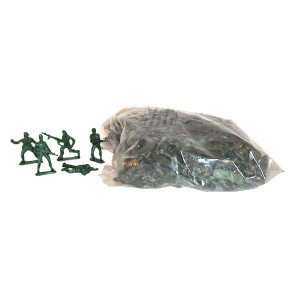 RTD-1497 : 144 pack of Large Green Plastic Army Men Toy Soldiers at HatsForDogs.com