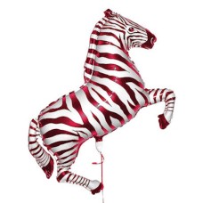 Pink and White Zebra - 42 inch Mylar Balloon