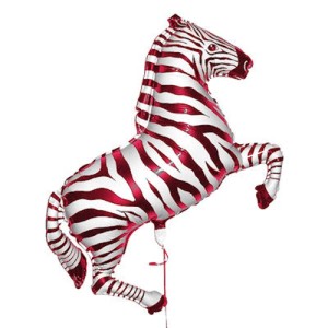 RTD-1520 : Pink and White Zebra - 42 inch Mylar Balloon at HatsForDogs.com