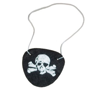 RTD-1614 : Felt Pirate Eye Patch at HatsForDogs.com