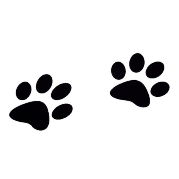 Large Paw Print Floor Decal Cling Large Paw Print Floor Decal Cling