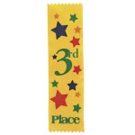 Yellow Satin 3rd Place Award Ribbon