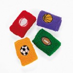 4pc Terry Cloth Sports Wristbands Baseball Football Basketball Soccer 4pc Terry Cloth Sports Wristbands Baseball Football Basketball Soccer