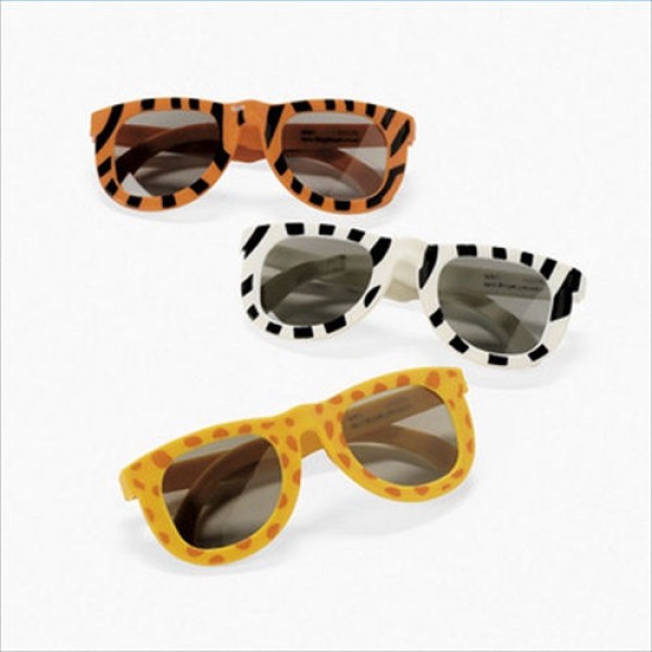 Plastic Animal Print Sunglasses for Children Plastic Animal Print Sunglasses for Children