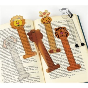 RTD-2072 : Happy Zoo Animal Vinyl Bookmark with Ruler at HatsForDogs.com