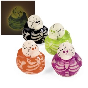 RTD-2075 : Glow-In-The-Dark Halloween Skeleton Ducks at HatsForDogs.com