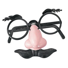 12-Pack Novelty Nose Mustache Glasses for Little Kids