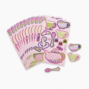 RTD-2117 : Tea Party Sticker Sheet at HatsForDogs.com