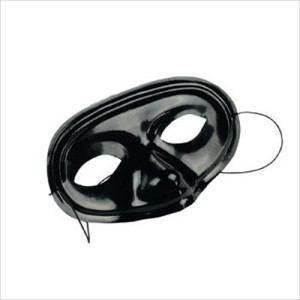 RTD-2153 : Plastic Black Half Masks at HatsForDogs.com