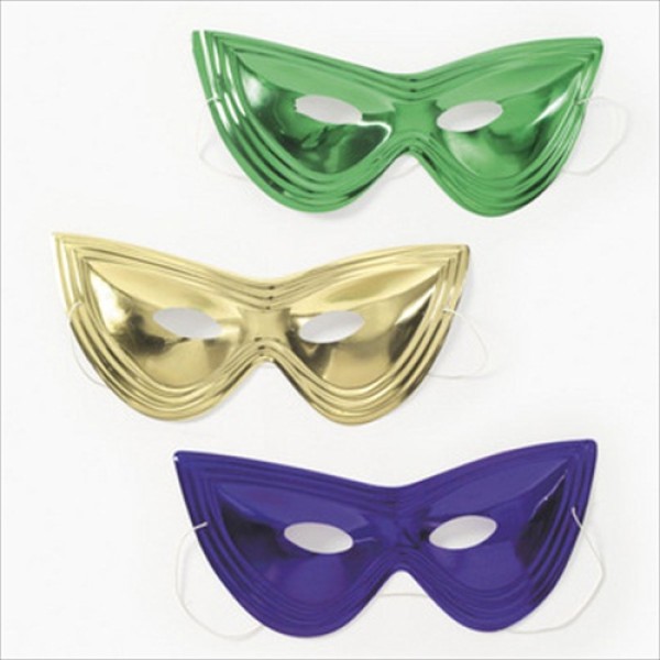 Plastic Metallic Cats-Eye Mask Plastic Metallic Cats-Eye Mask
