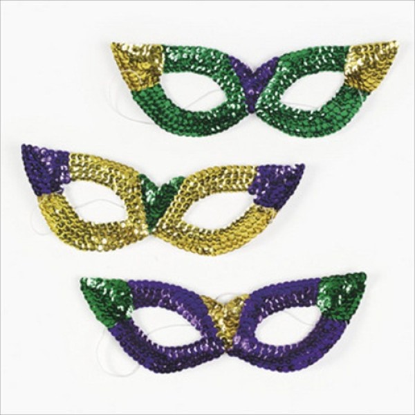 Sequin Mardi Gras Mask Sequin Mardi Gras Mask