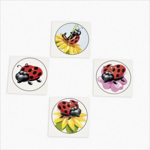 RTD-2167 : Ladybug Tattoos 36-Pack at HatsForDogs.com