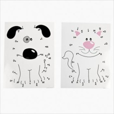 2-Pack Dot-To-Dot Alphabet Characters Wipe-Off Mats