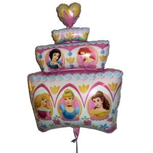 RTD-2442 : Disney Princess Birthday Cake 28 inch Mylar Balloon at HatsForDogs.com
