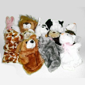 RTD-2473 : Plush Animal Hand Puppets for Children at HatsForDogs.com