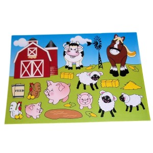 RTD-2474 : Farm Barnyard Make A Scene Sticker Sheets 12-Pack at HatsForDogs.com