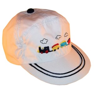 RTD-2508 : Train Hat for Toddlers - White - Small at HatsForDogs.com