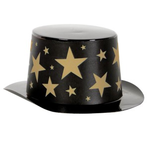 RTD-2549 : Mini Magician Top Hat with Gold Stars at HatsForDogs.com