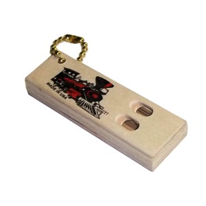 RTD-2558 : Train Whistle Mini Key Chain U.S.A. 2-Tone at HatsForDogs.com