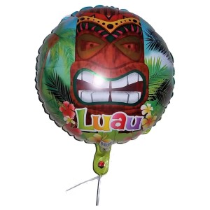 RTD-2577 : Tiki God Tropical Luau 18 inch Mylar Foil Helium Balloon at HatsForDogs.com