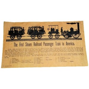 RTD-2593 : First Steam Railroad 1831 - Mini Historical Poster for Train Enthusiasts at HatsForDogs.com