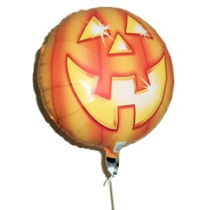 RTD-2644 : Halloween Jack-O-Lantern Pumpkin 18 inch Mylar Helium Balloon at HatsForDogs.com
