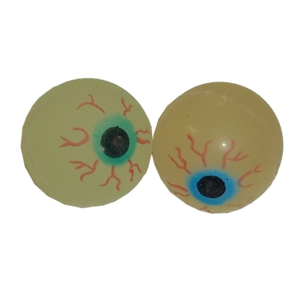 Glow-In-The-Dark Bouncy Rubber Eyeball Ball