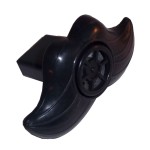 Black Plastic Mustache Lip Whistle