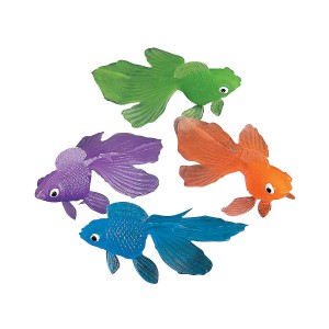 RTD-288624 : 24-Pack Colorful Vinyl 1.75 inch Goldfish at HatsForDogs.com