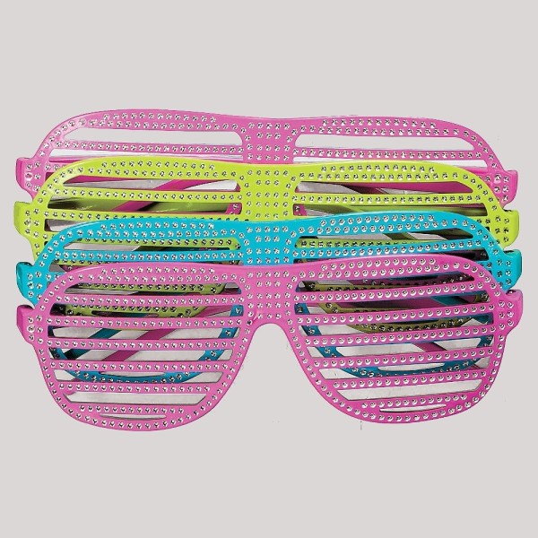 Plastic Bling Shutter Shading Glasses Plastic Bling Shutter Shading Glasses