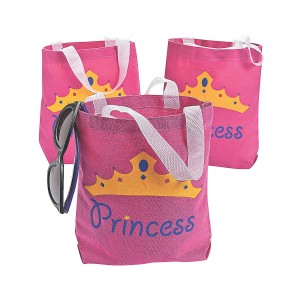 RTD-3169 : Pink Canvas Princess Tote Bag at HatsForDogs.com