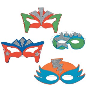 RTD-3190 : Foam Superhero Party Masks at HatsForDogs.com