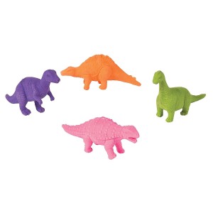 RTD-3243 : Large Rubber 3D Dinosaur Erasers at HatsForDogs.com