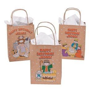 RTD-3259 : Happy Birthday Jesus Gift Bags at HatsForDogs.com