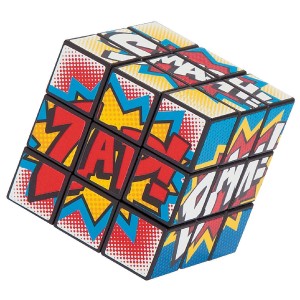 RTD-3289 : Superhero Action Words Mini Puzzle Cube at HatsForDogs.com