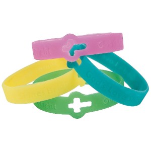 RTD-3340 : Rubber Glow-in-the-Dark Christian Bracelet at HatsForDogs.com