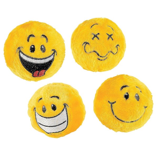 Plush Yellow Smiley Face 3 inch Emoji Bouncy Ball Plush Yellow Smiley Face 3 inch Emoji Bouncy Ball