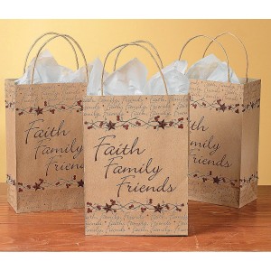 RTD-3597 : Faith, Family and Friends Paper Gift Bag at HatsForDogs.com