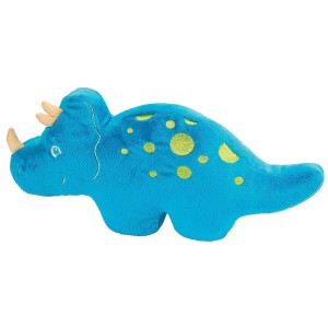 RTD-3608 : Small Plush Blue Triceratops Pillow at HatsForDogs.com